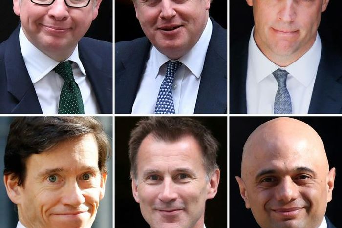 Six hopefuls remain in the race to lead Britain's Conservatives -- but front-runner Boris Johnson's vow to ensure EU withdrawal on October 31 even without a deal has been roundly criticised by rival Rory Stewart