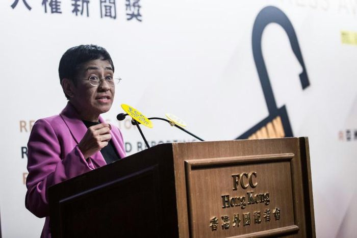 Maria Ressa, co-founder of Philippines-based news website Rappler, was named a Time Magazine "Person of the Year" in 2018