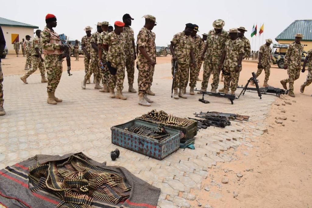 The Chief of Army Staff  Lt Gen TY Buratai, has commended troops of Sector 2, Operation LAFIYA DOLE, Damaturu, Yobe State, for inflicting a deadly blow on Boko Haram Terrorists when the terrorists attempted to attack Maisandari village [Twitter/@HQNige...