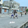 Monkey post football on a street in Lagos (Pulse Nigeria)