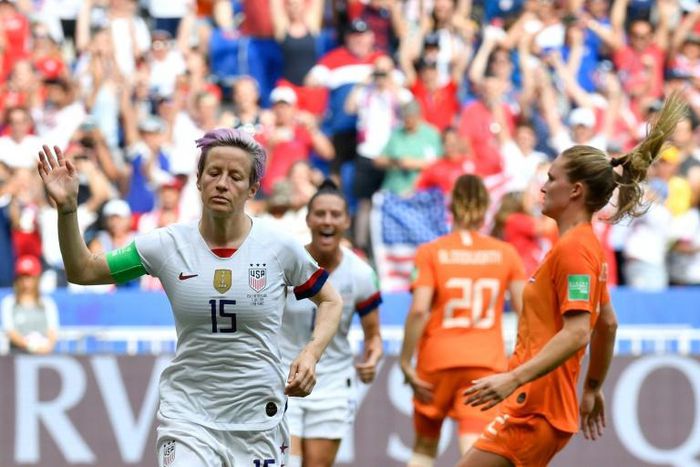 Megan Rapinoe's penalty set the USA on their way to a 2-0 victory over the Netherlands in the women's World Cup final