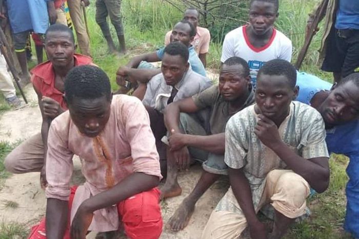 Some of the farmers rescued from bandits by troops of the Nigerian Army in Kaduna [Nigerian Army]