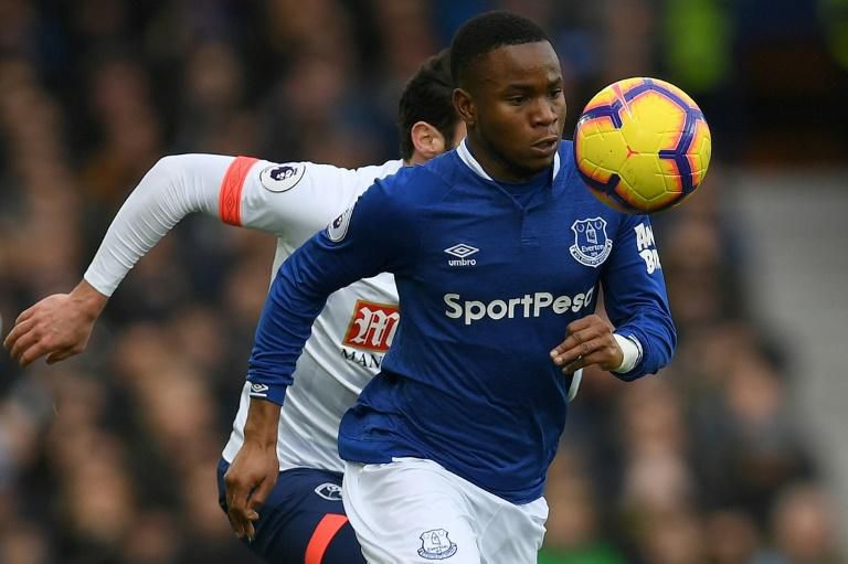 Ademola Lookman in action for Everton