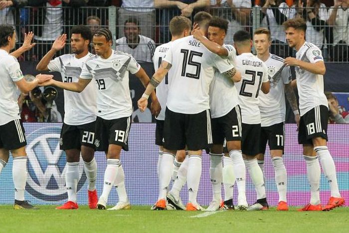Germany rampaged to a thumping victory over Estonia in Wednesday's Euro 2020 qualifier in Mainz
