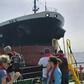 Saudi oil tanker Al-Marzoqah, one of the four tankers damaged in alleged "sabotage attacks" in the Gulf of Oman on May 12