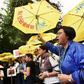 Hundreds of demonstrators gathered in front of the Chinese consulate in Vancouver to protest plans to allow extraditions from Hong Kong to the Chinese mainland
