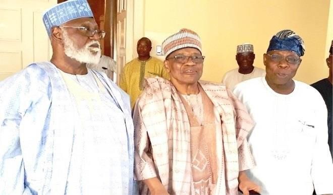Former military presidents Abubakar, IBB and Obasanjo
