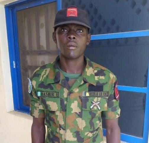 NAF aircraftman, Bashir Umar [NAF]