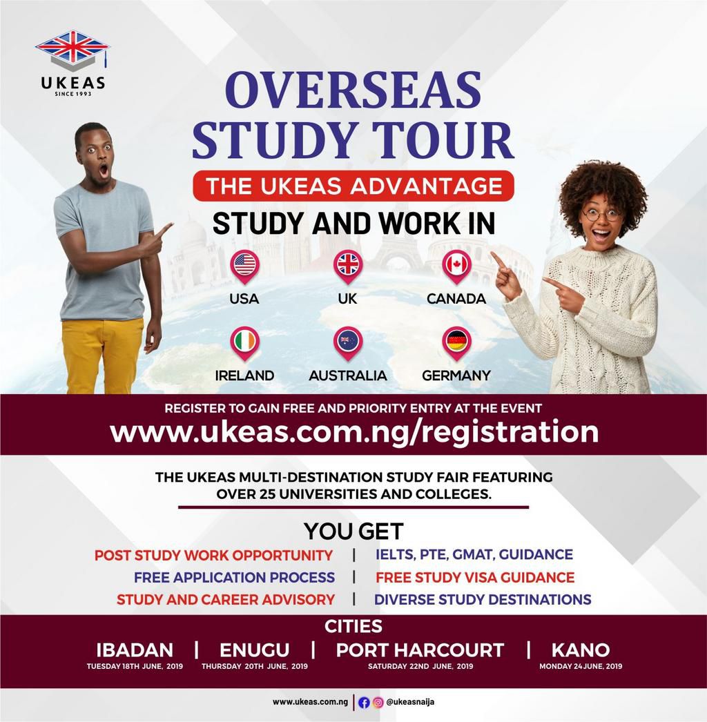 Get information about studying abroad right in your city!!