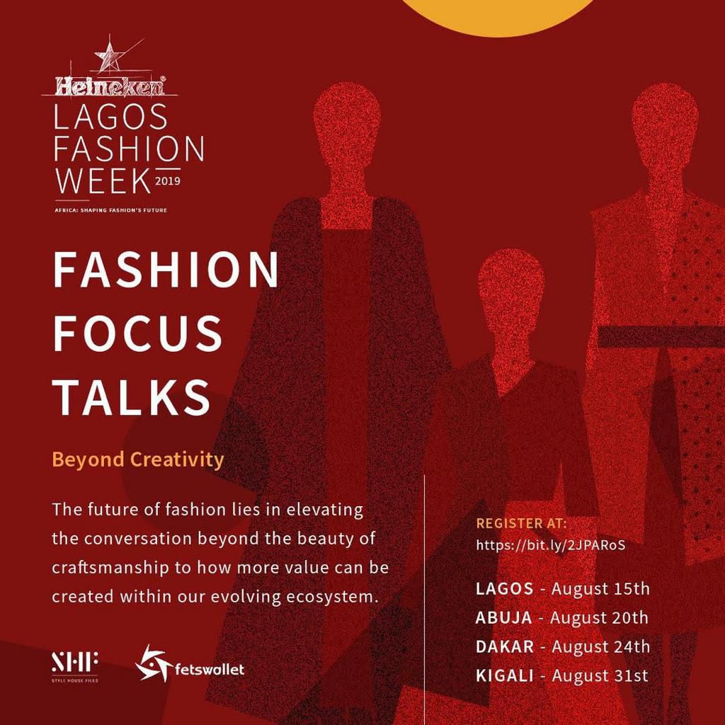 Register to attend Fashion Focus talks in Lagos, Abuja, Dakar & Kigali hosted by HLFW19 [Credit: Lagos Fashion Week]
