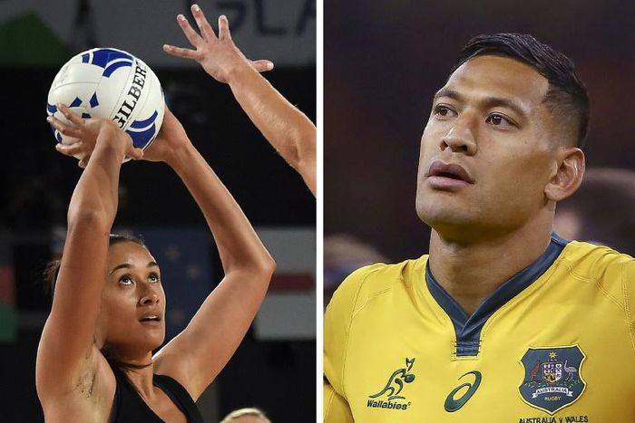 New Zealand netball player Maria Folau has escaped sanction for Twitter comments supporting her husband Israel. A Christian group has raised over A$1.0 million in a day for his legal case against Rugby Australia