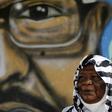 Maiyssa Omar says the painting of her son Walid Abdelrahim who was shot dead during protests last month 'keeps him alive'