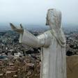 The "Christ of the Pacific" statue that looms over Peru's capital is viewed by some as a symbol of corruption, and thousands are demanding that it be removed