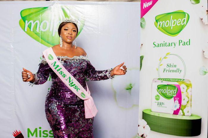 Molped sanitary pad sponsors Miss NYSC Lagos & Jos