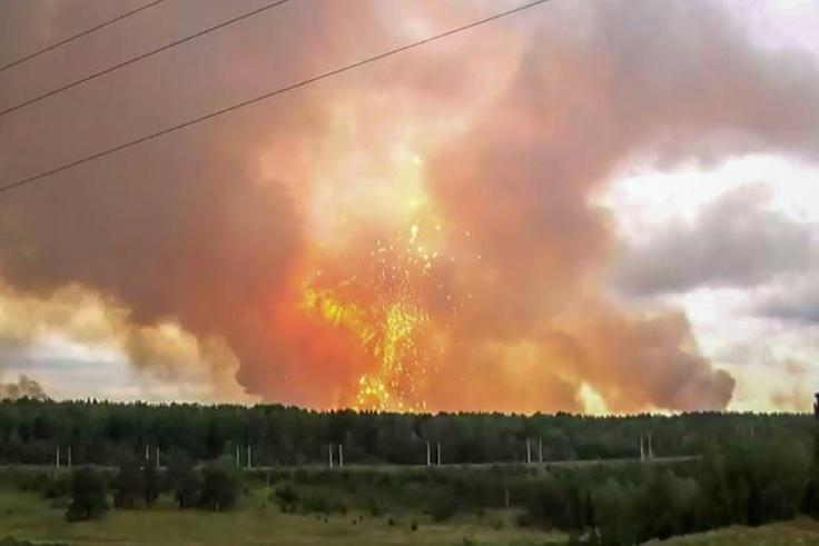 The fire at the depot holding gunpowder charges for artillery shells was the latest accident to hit Russia's military