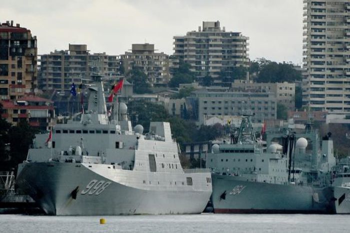 Amid heightened concern about Beijing's military muscle flexing, the appearance of three Chinese warships in Sydney Harbour came as a surprise to Australians enjoying a sunny winter morning