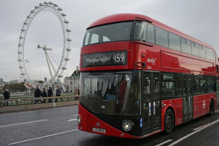 Two women on a London night bus were left covered in blood after a gang of men attacked them for refusing to kiss in front of the group