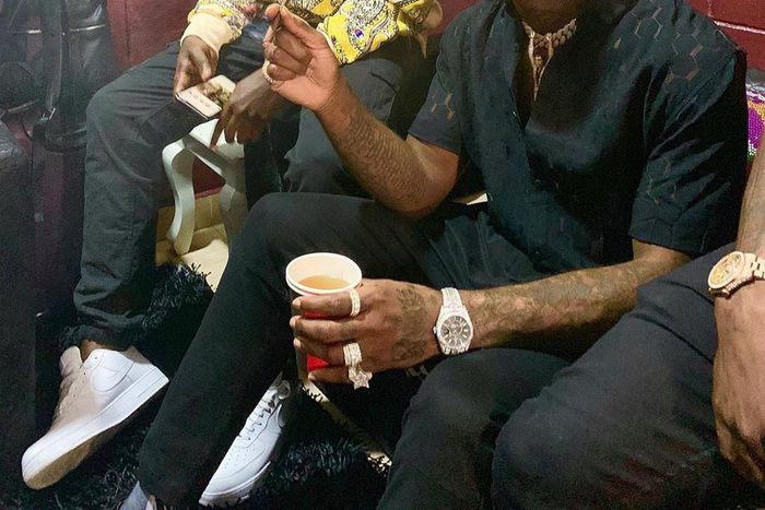 Burna Boy with his regular collaborator, and music producer, Kel P. (Instagram/Kelp_amba)
