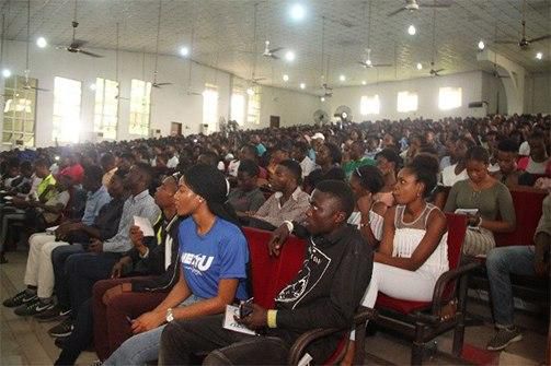 Students at NextU University of Port – Harcourt.