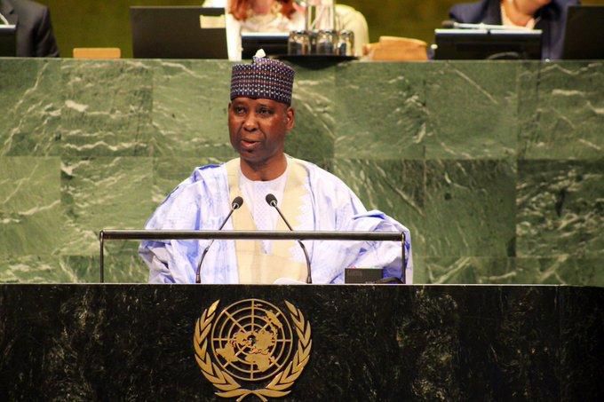 Muhammad-Bande Attends Crucial Transition Meeting Over UNGA Presidency ...