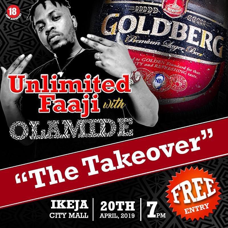Goldberg’s Unlimited Faaji storms Ikeja with Olamide This Easter