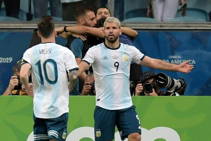 Argentina forwards Lionel Messi (left) and Sergio Aguero will have a hard time breaking down Brazil's defense, according to Gabriel Jesus