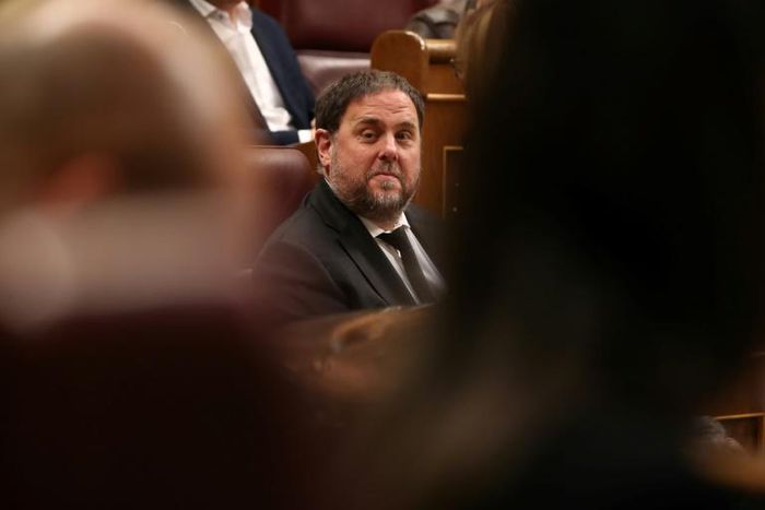 Oriol Junqueras, a member of parliament in both Spain and at the European parliament, denies the charges laid against him in his home country