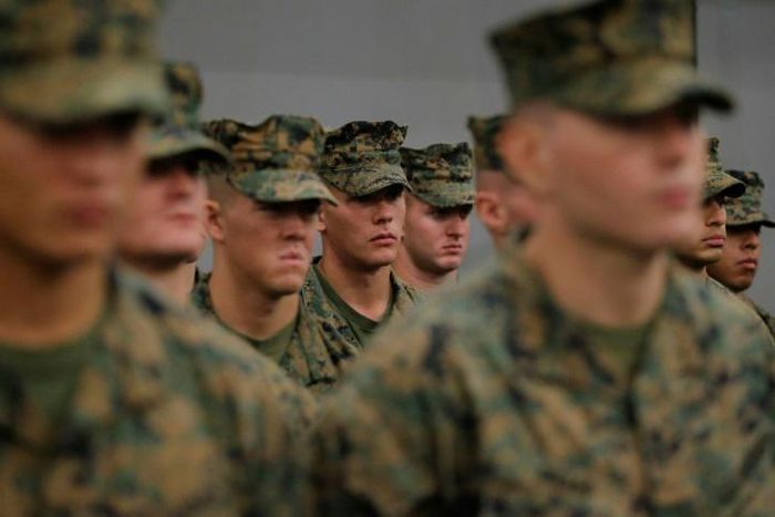 US Marines during joint military drills between the United States and Australia