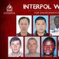 A picture released by Interpol shows the seven individuals wanted for alleged environmental crimes