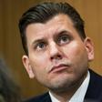 Spokesperson for the German right-wing party AFD (Alternative for Germany) Christian Lueth, pictured March 2017, said he suspects the Polish hotel canceled his group's reservation for "political reasons"