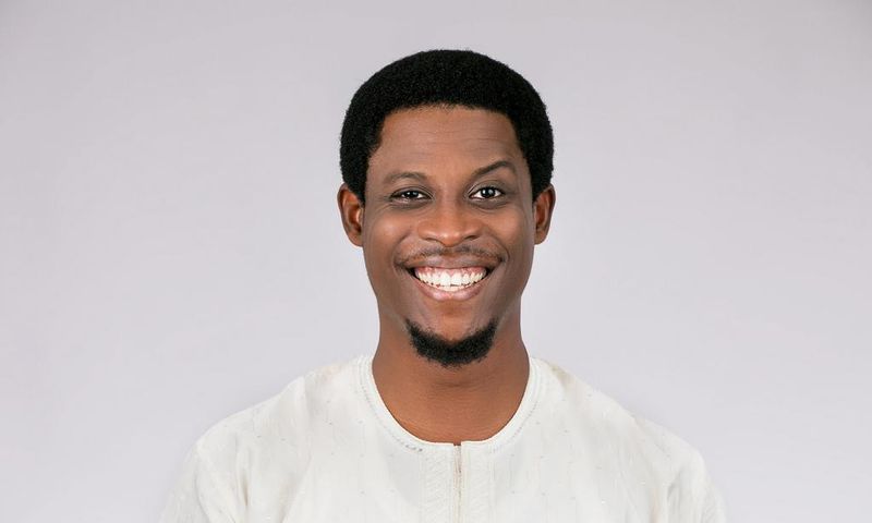 Seyi Awolowo was pranked by Ebuka during the third BBNaija eviction show on Sunday, July 21, 2019. [Multichoice NG]