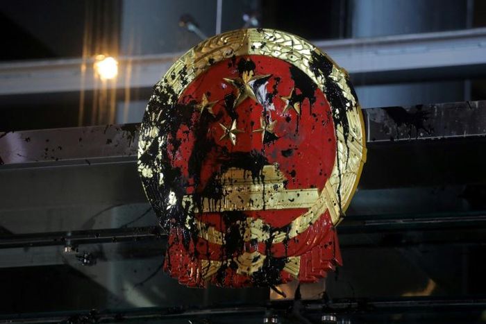 The defacing of Beijing's Hong Kong Liaison Office building particularly enraged mainland leaders