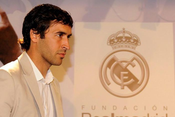 Former striker Raul (pictured June 2010) has been promoted after gaining experience with Real Madrid's academy and under-18 sides