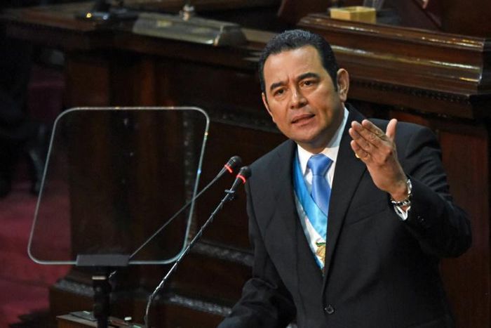 Guatemalan President Jimmy Morales has postponed a meeting with US President Donald Trump