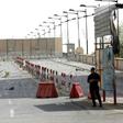 Iraqi riot police stand guard at the Jumhuriyah Bridge, a route leading from Tahrir Square to the Green Zone, in this file picture taken on May 6, 2016