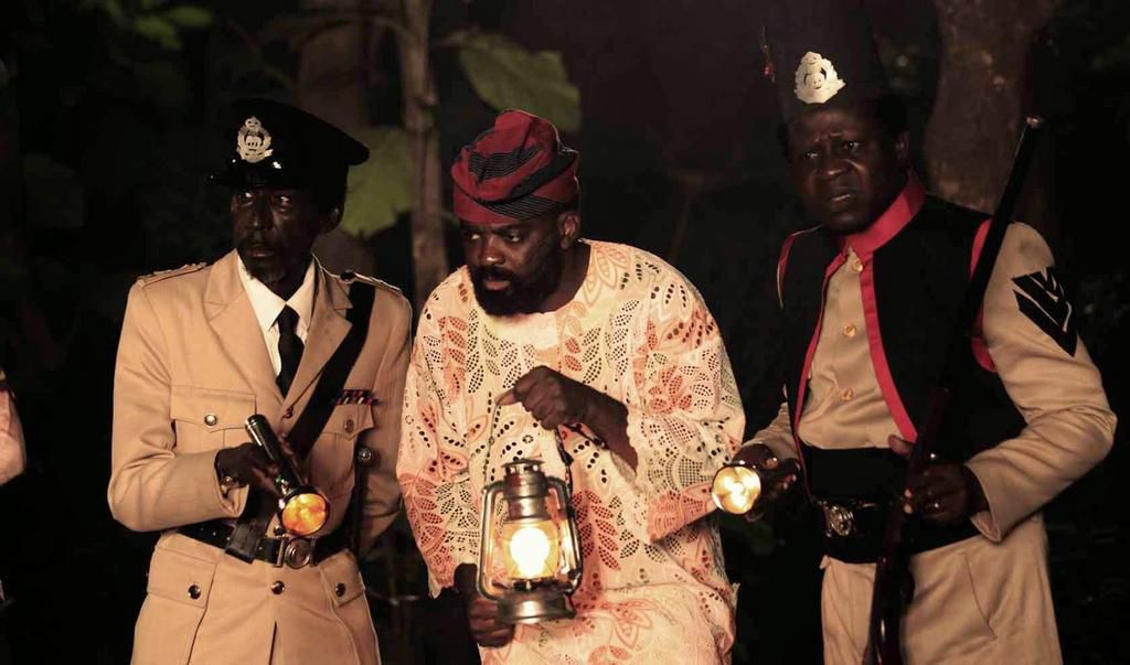 Sadiq Daba, Kunle Afolayan in "October 1"