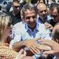Greece's opposition New Democracy leader Kyriakos Mitsotakis was warmly received during a recent visit to Almyros in central Greece