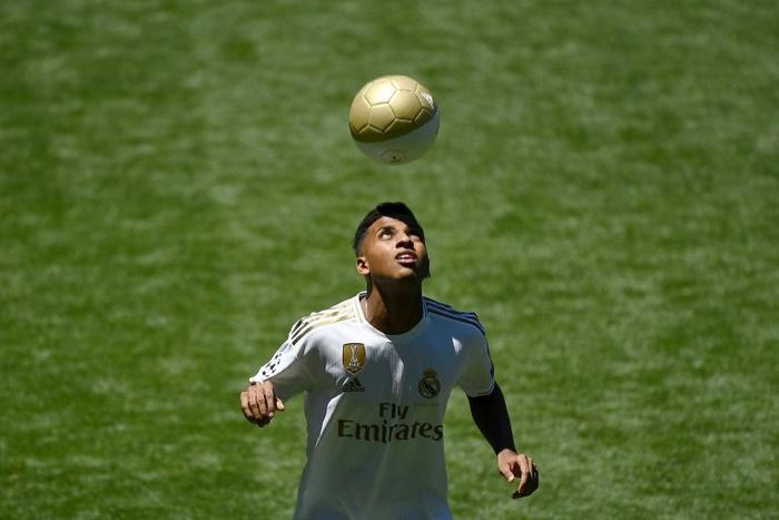 Real Madrid unveiled teenage Brazilian striker Rodrygo at the Santiago Bernabeu