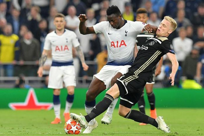 Victor Wanyama (C) started both legs of Tottenham's thrilling Champions League semi-final victory over Ajax