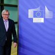 European Commission President Jean Claude Juncker receives Albania's Prime Minister Edi Rama (L) at the European Commission Headquarters on June 11, 2019, in Brussels