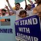 Some Pakistanis took to the streets to protest against India's actions over Kashmir
