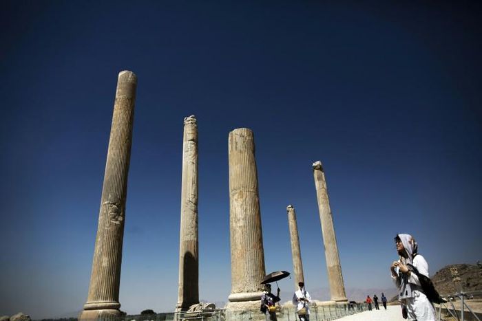 The ancient Persian city of Persepolis, near Shiraz in southern Iran, is one of the country's main tourist attractions