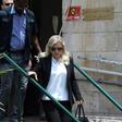 Sara Netanyahu, wife of Israeli Prime Minister Benjamin Netanyahu, leaves the Magistrate's Court in Jerusalem on June 16, 2019, following her conviction of fraudulently using state funds for meals