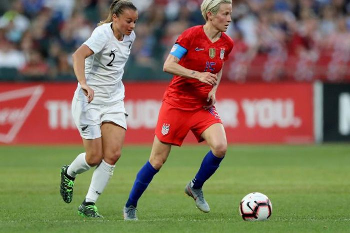 USA co-captain Megan Rapinoe is a leader on and off the pitch for the defending world champions
