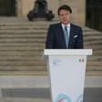 Malta's Prime Minister Joseph Muscat (L) and Italian Prime Minister Giuseppe Conte at the South Europe summit. Their two countries are the closest to North Africa from where the migrants set off to cross the Mediterranean to Europe