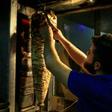 The tantalising odours of popular Syrian dishes of shawarma, fatteh and garlic sauce fill the air of the Kafouri district in Sudan's capital Khartoum