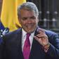 Colombian President Ivan Duque, pictured July 25, said Venezuela's president "has committed an act of stupidity" by welcoming two FARC rebels into his country