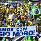 Brazilians demonstrate in support of President Jair Bolsonaro and his embattled Justice Minister Sergio Moro at Copacabana beach in Rio de Janeiro