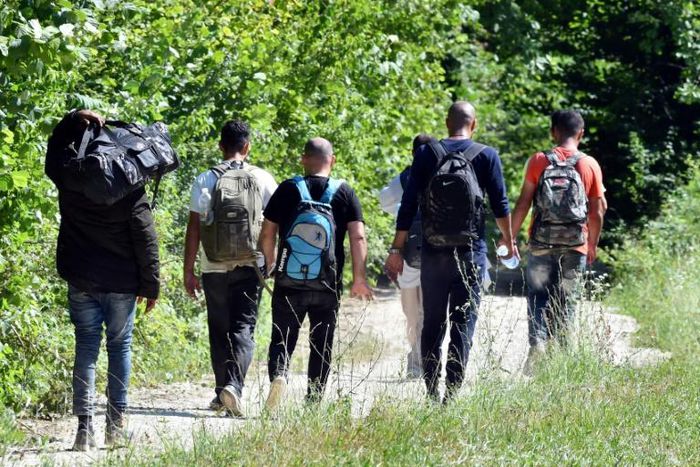 Border guards, police, mines left over from the war - and now migrants have to deal with the crushing summer heat