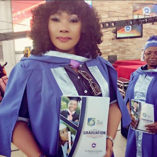 Well, today Eucharia Anunobi is an ordained minister of the gospel with different awards and certificates to back it up [Instagram/EuchariaAnunobi]